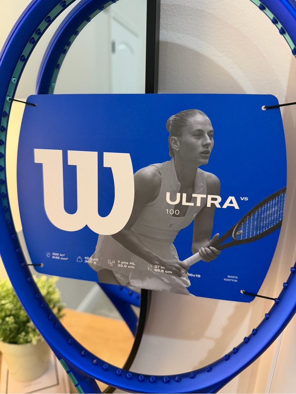 Wilson Ultra V5 Blue Tennis Racket - Picture 2 of 6
